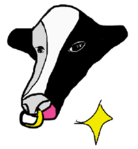 Beef up! Ushi girl sticker #9103048