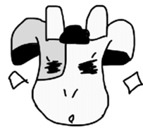 Beef up! Ushi girl sticker #9103062