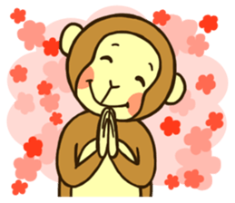 CHRISTMAS,NEW YEAR and MONKEY sticker #9103111