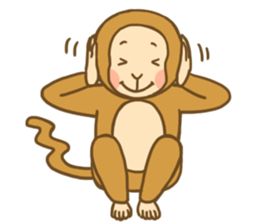 CHRISTMAS,NEW YEAR and MONKEY sticker #9103130