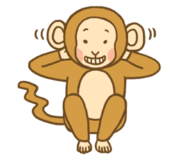 CHRISTMAS,NEW YEAR and MONKEY sticker #9103131