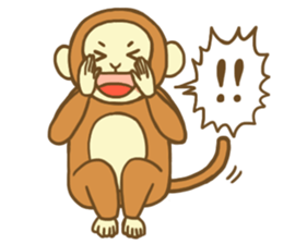 CHRISTMAS,NEW YEAR and MONKEY sticker #9103133