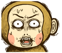 CHRISTMAS,NEW YEAR and MONKEY sticker #9103142