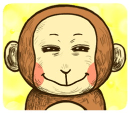 CHRISTMAS,NEW YEAR and MONKEY sticker #9103143