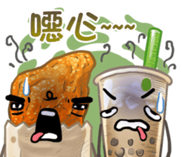 Taiwanese foods are friends 2 sticker #9103530