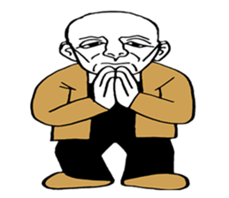 Grandpa  smiled difficult sticker #9103866