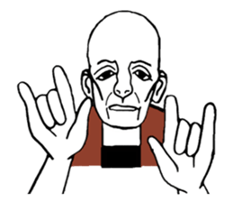 Grandpa  smiled difficult sticker #9103893