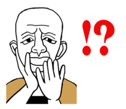 Grandpa  smiled difficult sticker #9103897