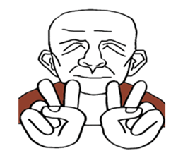 Grandpa  smiled difficult sticker #9103900