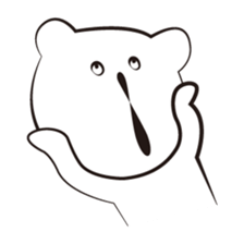 cute white bears Vol.3 sticker #9104408