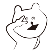 cute white bears Vol.3 sticker #9104410