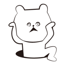 cute white bears Vol.3 sticker #9104411
