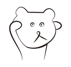 cute white bears Vol.3 sticker #9104415