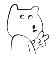 cute white bears Vol.3 sticker #9104418