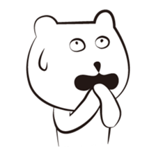 cute white bears Vol.3 sticker #9104420