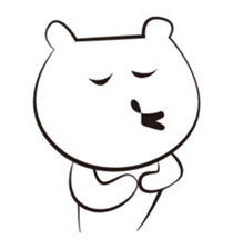 cute white bears Vol.3 sticker #9104425