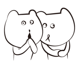 cute white bears Vol.3 sticker #9104426