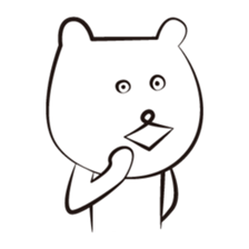 cute white bears Vol.3 sticker #9104428