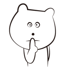 cute white bears Vol.3 sticker #9104430