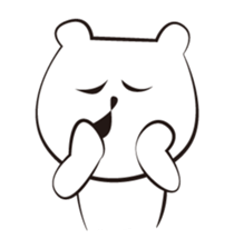 cute white bears Vol.3 sticker #9104431