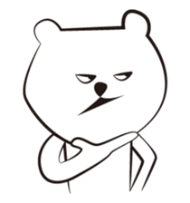 cute white bears Vol.3 sticker #9104434