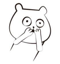 cute white bears Vol.3 sticker #9104436