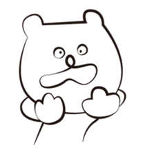 cute white bears Vol.3 sticker #9104437