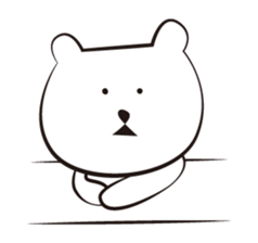 cute white bears Vol.3 sticker #9104439