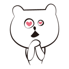 cute white bears Vol.3 sticker #9104442