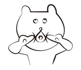 cute white bears Vol.3 sticker #9104444