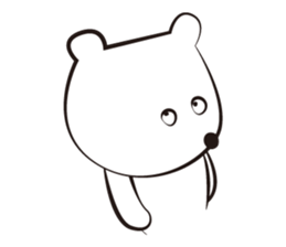 cute white bears Vol.3 sticker #9104446