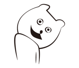 cute white bears Vol.3 sticker #9104447