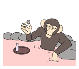 Moderately real monkey sticker #9104591