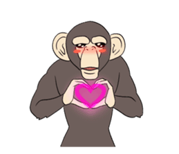 Moderately real monkey sticker #9104600