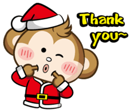 SARU CHAN -Merry Christmas sticker #9104654
