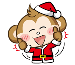 SARU CHAN -Merry Christmas sticker #9104657