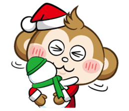 SARU CHAN -Merry Christmas sticker #9104667
