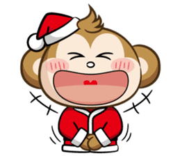SARU CHAN -Merry Christmas sticker #9104675