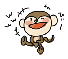 Serious monkey 3 sticker #9104730