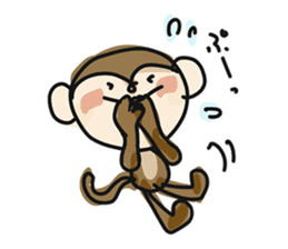 Serious monkey 3 sticker #9104736