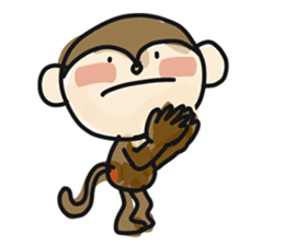 Serious monkey 3 sticker #9104742