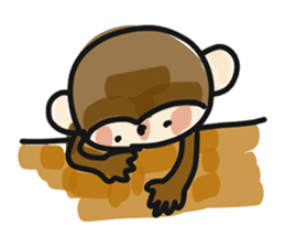 Serious monkey 3 sticker #9104749