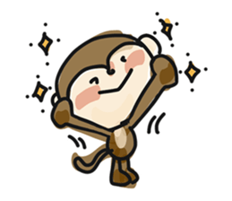 Serious monkey 3 sticker #9104751