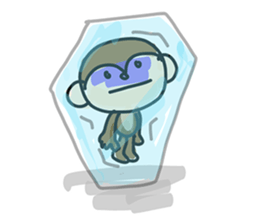 Serious monkey 3 sticker #9104755