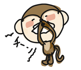 Serious monkey 3 sticker #9104756