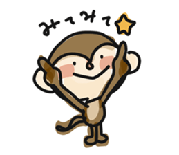 Serious monkey 3 sticker #9104760