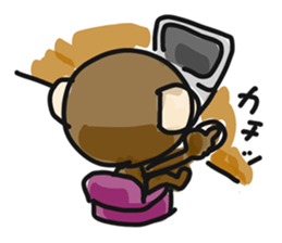 Serious monkey 3 sticker #9104762