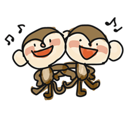 Serious monkey 3 sticker #9104766