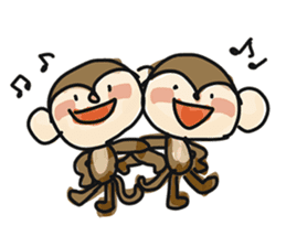 Serious monkey 3 sticker #9104766