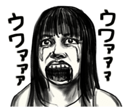 A mysterious woman Hideko sticker #9104778